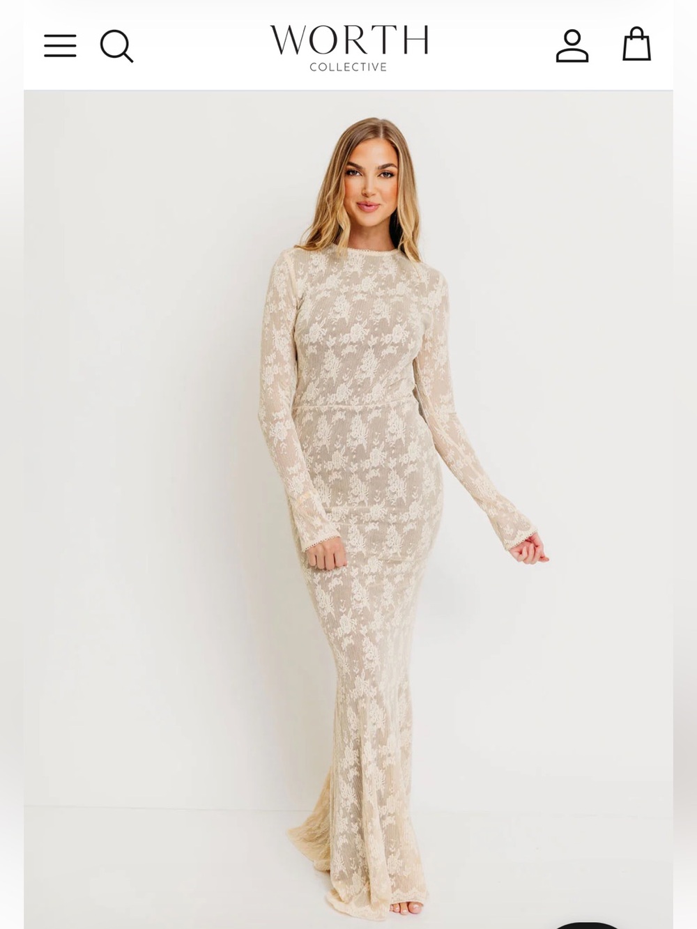 Worth Collective Seraphine Lace Maxi Dress